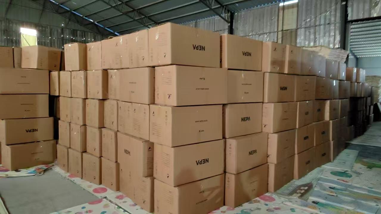 Organized warehouse with ready stock